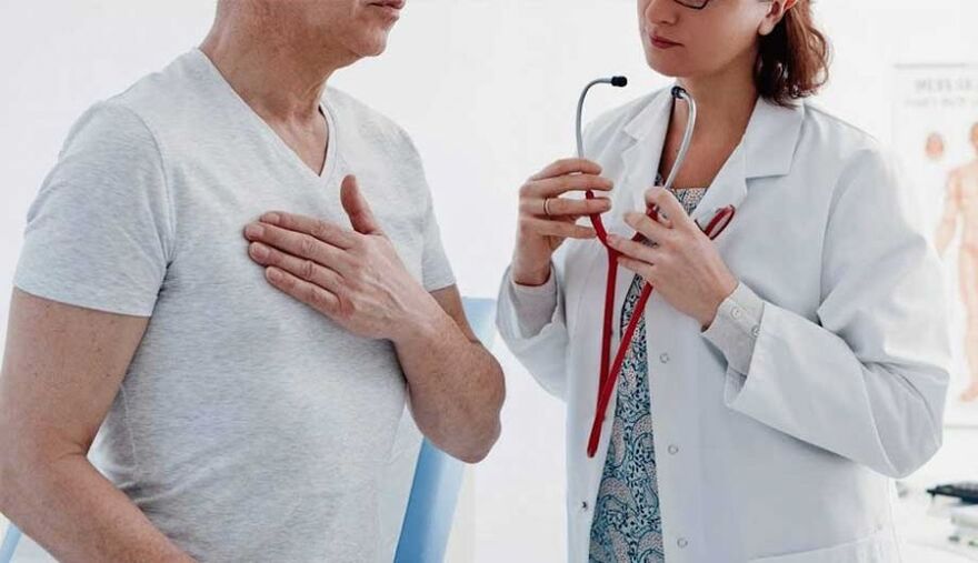 uczucie bólu w sercu z osteochondrozą klatki piersiowej